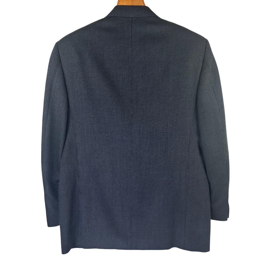Canali Blazer Sport Coat Blue Wool Cashmere Made in Italy 2 Button Mens 54R - Picture 4 of 9